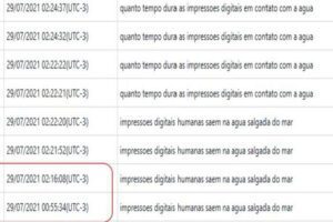 Mãe de Miguel pesquisou se a água do mar apaga impressões digitais