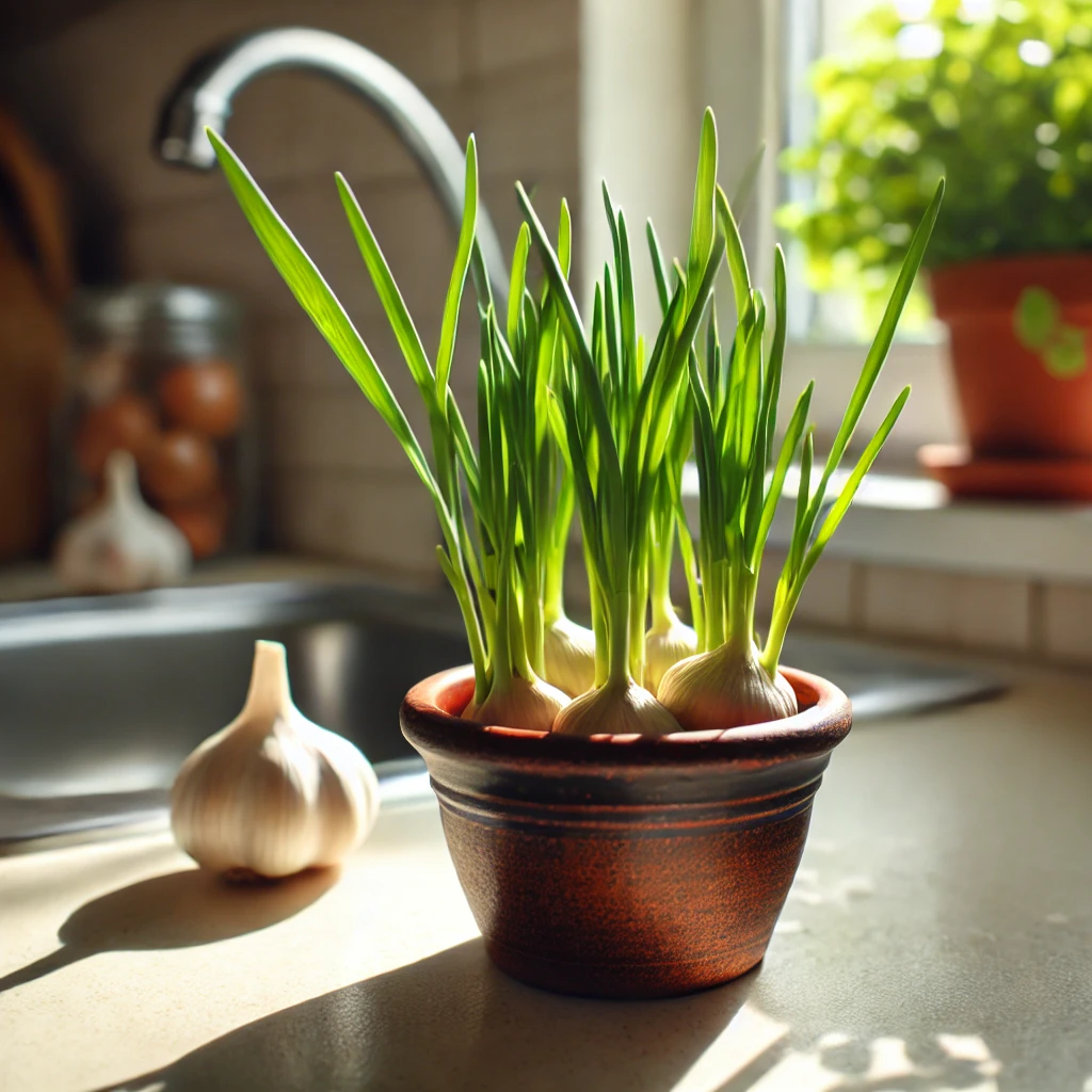 dicas para plantar alho em pequenos vasos