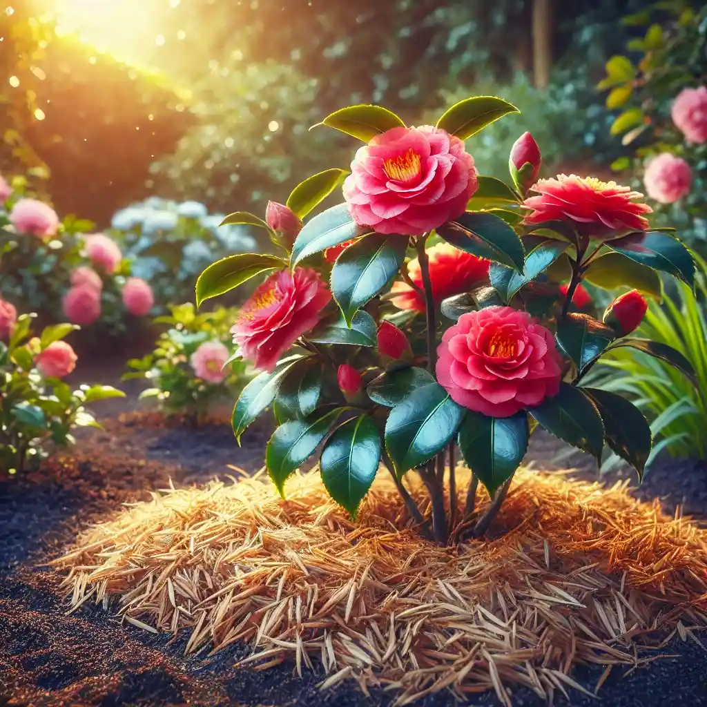 Casca de arroz adubo ideal para camélias