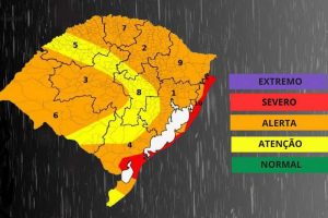 alerta vermelho para o Litoral do RS