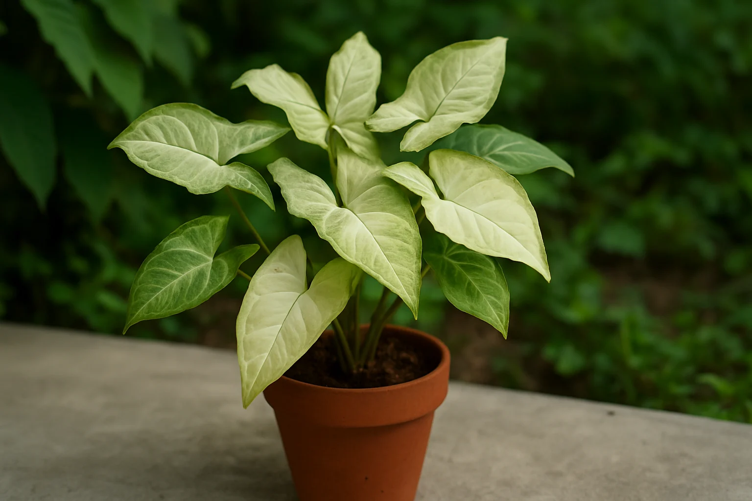 Por que o singônio perde a cor e como recuperar