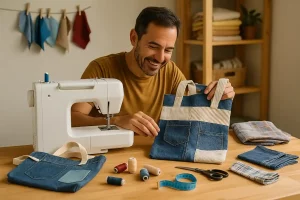 Crie bolsas e mochilas artesanais com tecidos reaproveitados