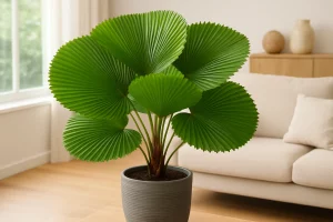 Palmeira-leque com folhas feias Veja o motivo