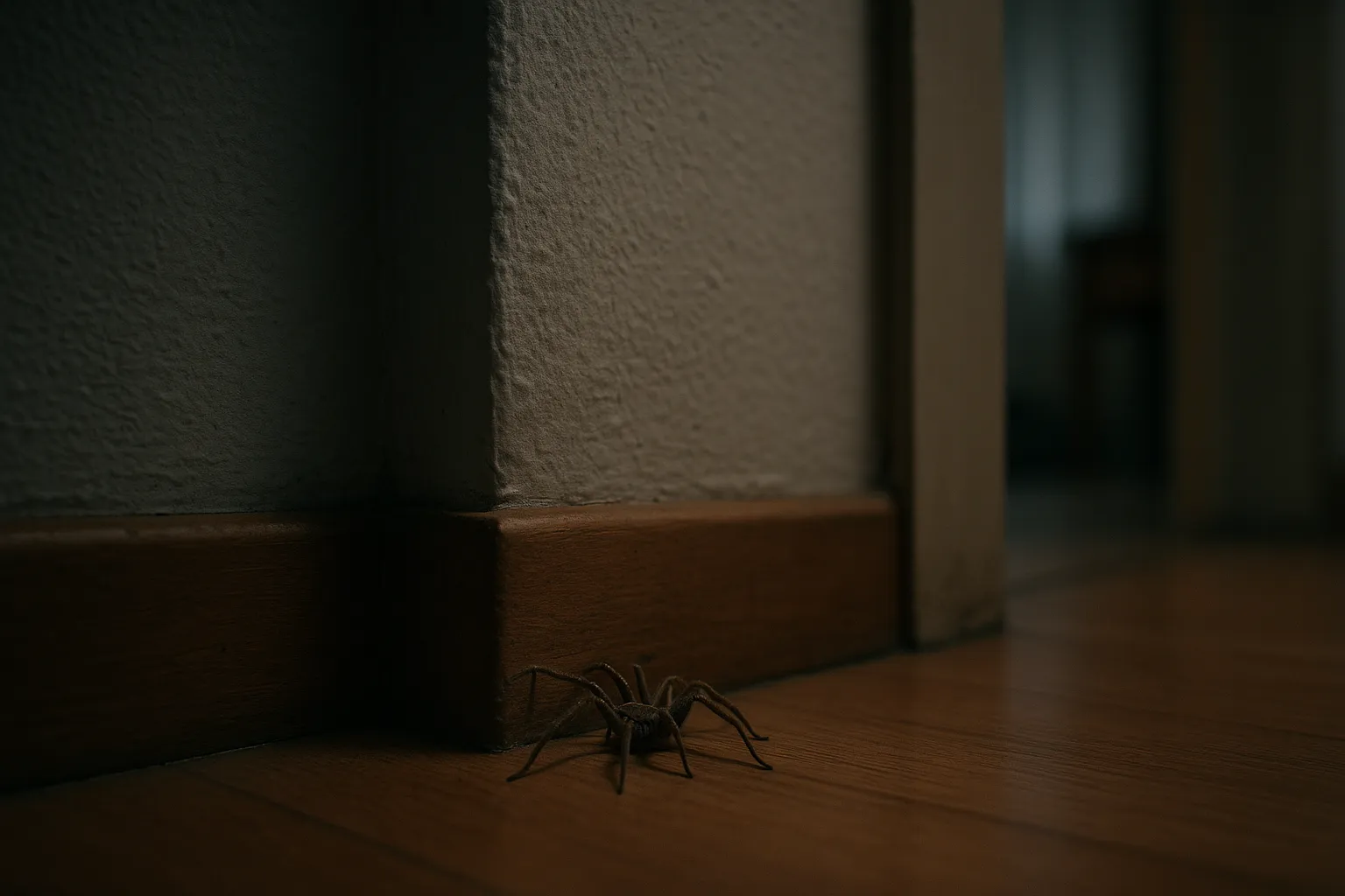 Por que aranhas aparecem nos cantos da casa