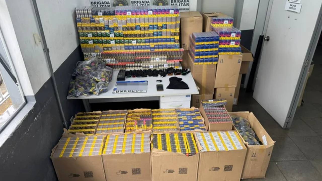 carteiras de cigarros roubadas em Torres