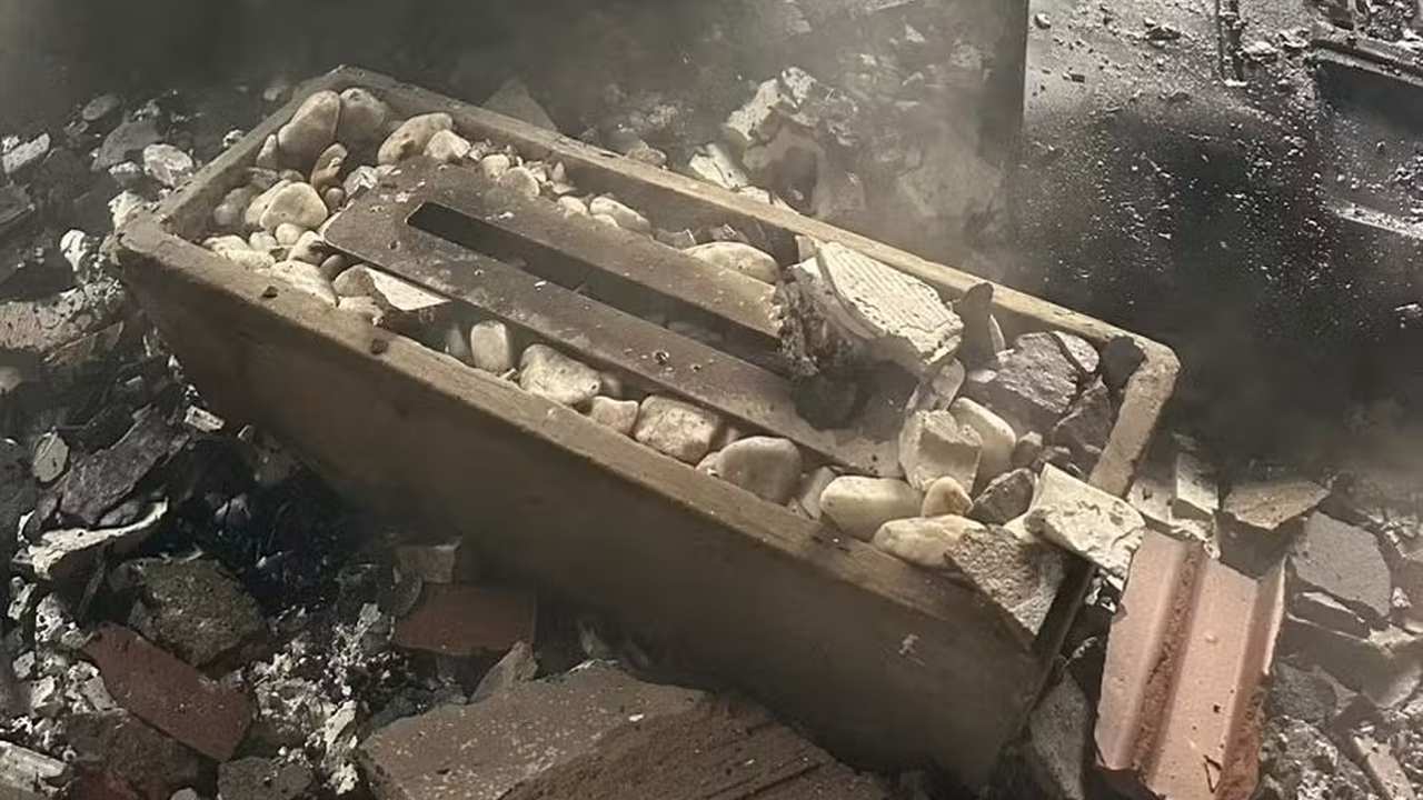 Lareira ecológica explode