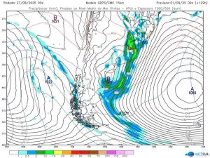 Anticiclone migratório no Atlântico Sul pode atingir intensidade histórica