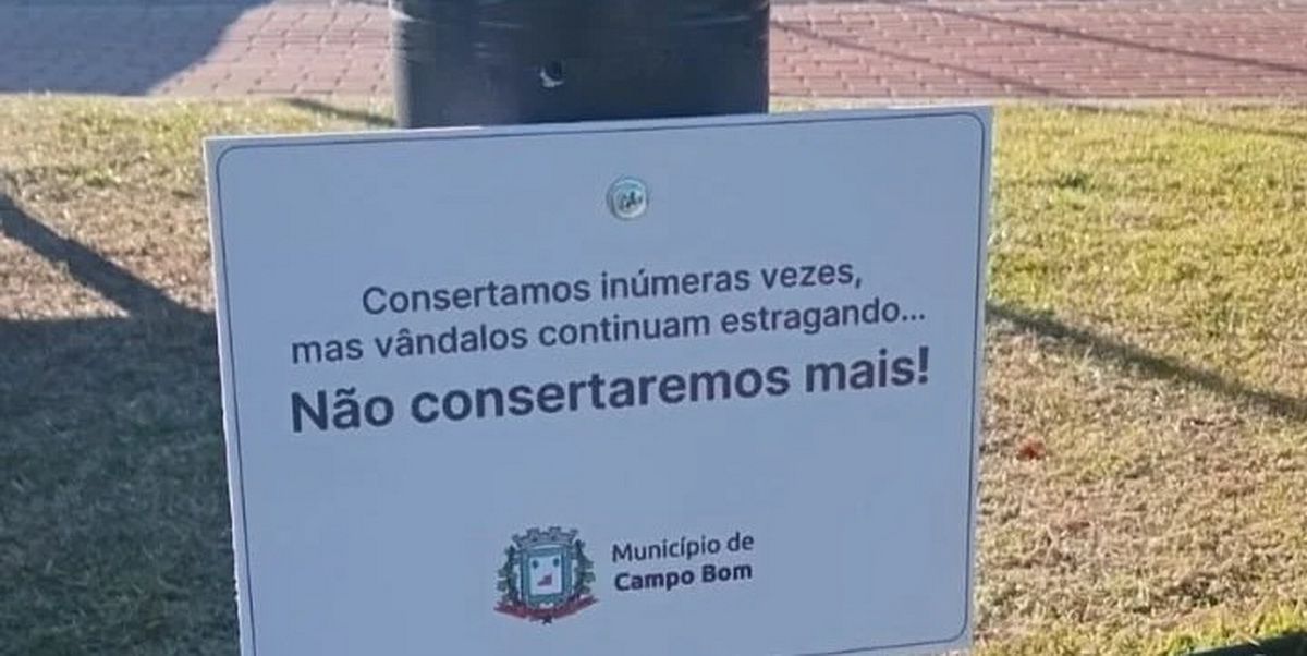 Luminárias vandalizadas: Cidade do RS anuncia que não fará mais consertos
