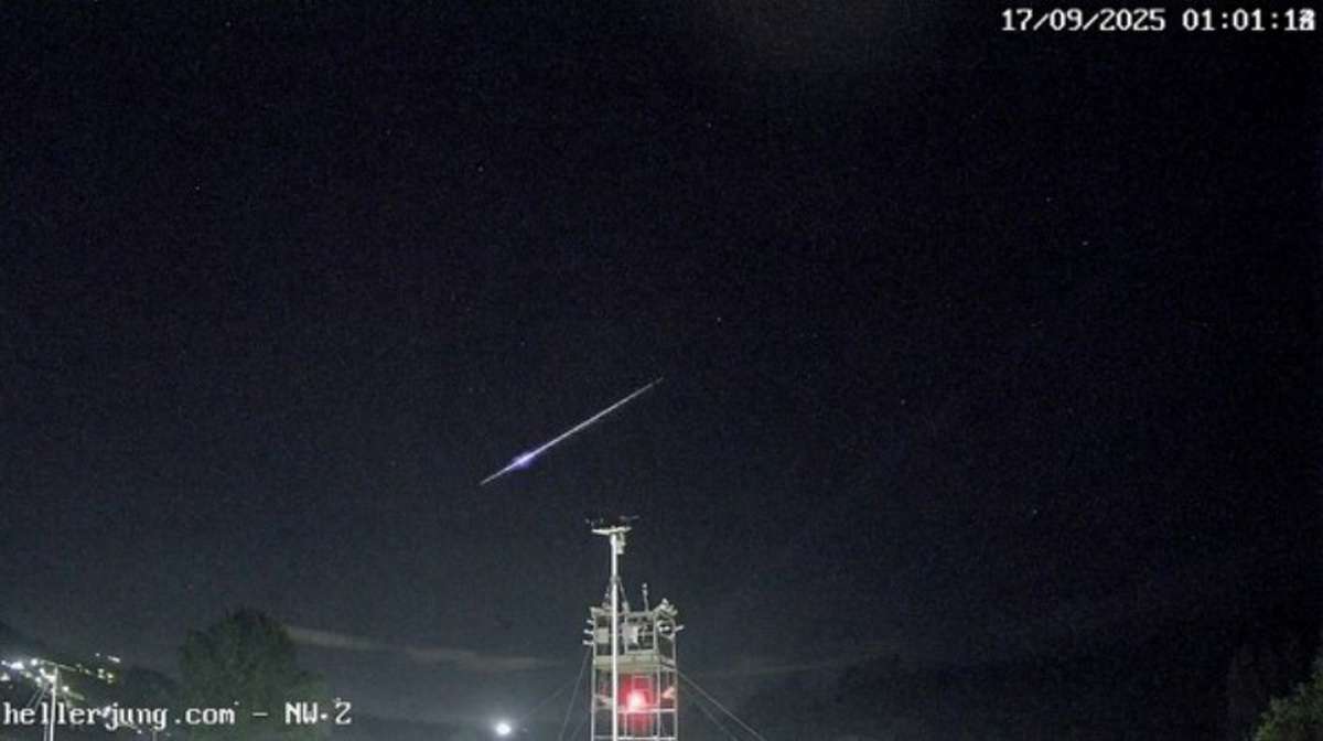 Meteoro no RS: observatório registra Fireball brilhante