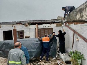 Temporal causa estragos em Tramandaí