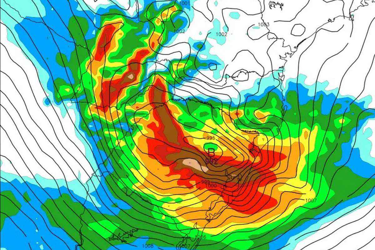 Ciclone extratropical no RS: veja as últimas projeções