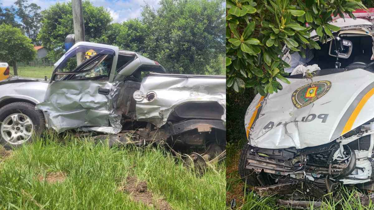 Acidente com viatura da BM