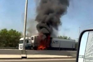 Incêndio na Freeway
