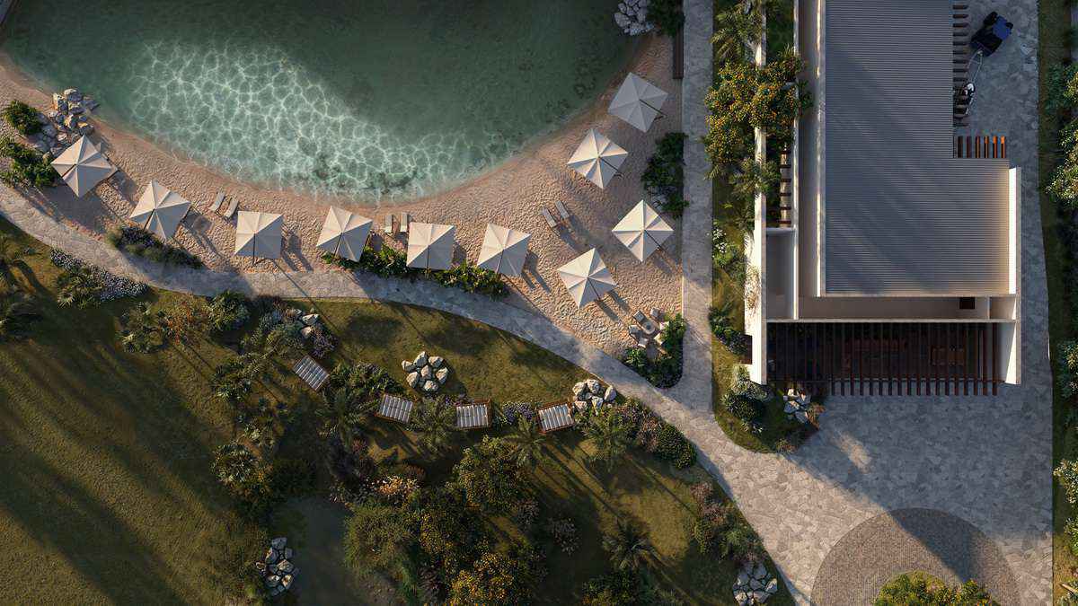 O novo refúgio de luxo no Litoral: praia artificial e garagem náutica